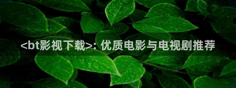 97人人爽人人影院：<bt影视下载>: 优质电影与电视剧推荐